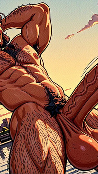 Wild Hunks Posing with Monster Cocks Cumming