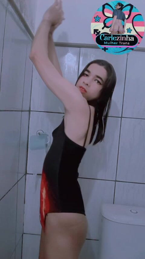 Srta. Carla: Carlezinha - Slut in a Swimsuit and Panties Tucked up Her...