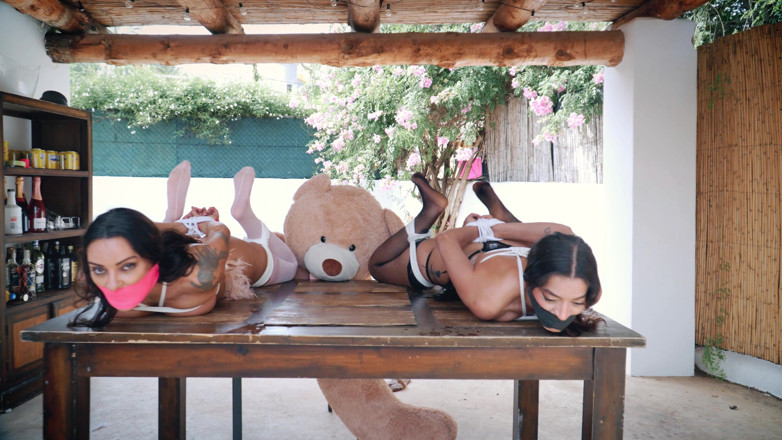 Latina Fetish: Lola and Lana in Fairies Bound Captive by a Teddy...