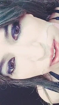 Crossdresser with Cum in Face
