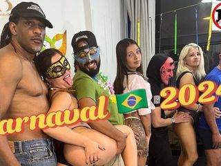 Latina's favorite daddy: Carnaval 30 stockwerke oben Orgie 2024