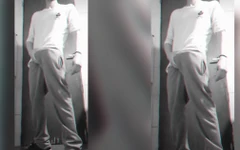 Young Boy Tries to Masturbate in the College Bathroom