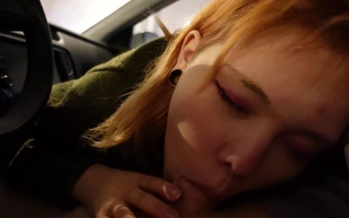 Furiyssh: Sucking in the Car From a Redhead Student - Furiyssh