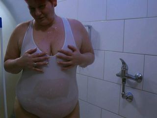 Anna Devot and Friends: Annadevot - Transparent Swimsuit Under Shower