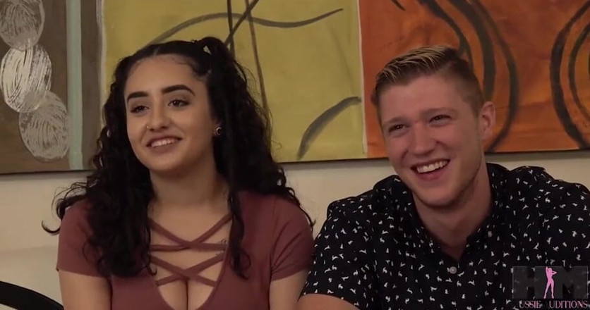 Hussie Auditions: Sofia and Oliver having sex for the first time ever...