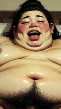 Čínská SSBBW obézní v svazcích roztažených nohou - zoufale touží po velkém ptákovi a creampie