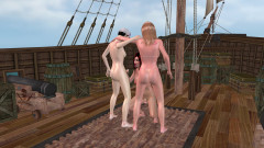 Three Beautiful Shemales in Dynamic 3D Threesome Hentai