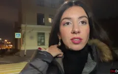 Ruined Makeup Cum on Face Facial - Cumwalk on Street Fur Coat