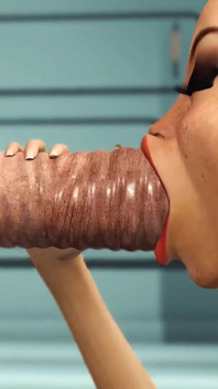Seks humanoid Android shemale speelt met een sexy blondine in de sci-fi med bay