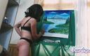 Bolly Karma: Drawing Canvas in Hot Black Bikini