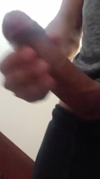 Risky Huge Cum on Public Stairs