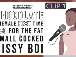 Shemale Domination: Clip 1 the ebony princess first time chocolate dick for the...