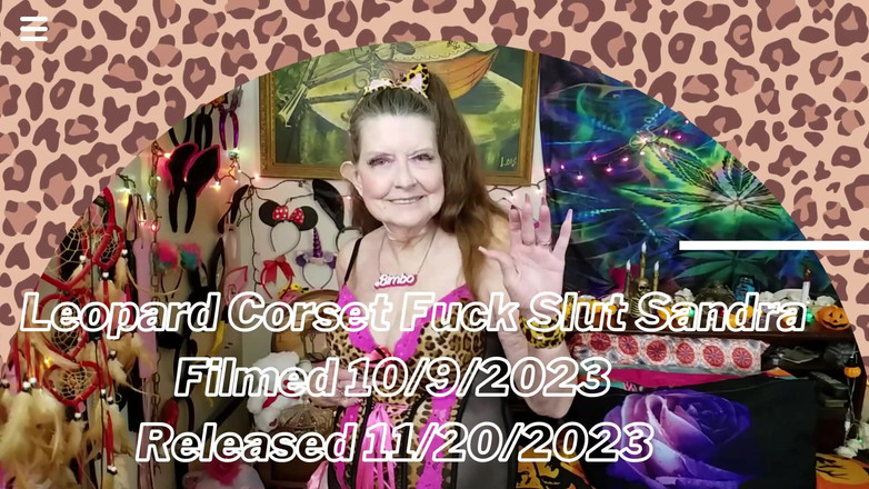 Sexy Sandra N Sir Christopher: Leopardo corsé A la mierda puta Sandra