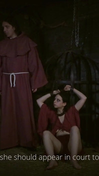 Thieving Whore - a Chained Hungry Maid Gets Some Water and Bread in a Very Special Way