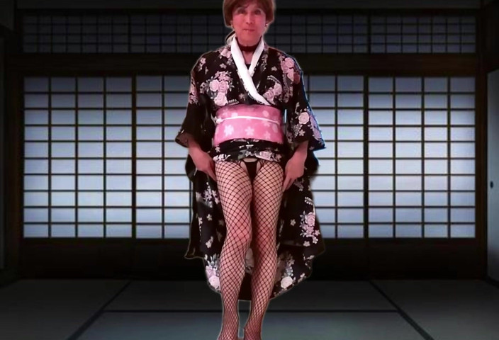 Pai-chan: Pai-chan in Kimono