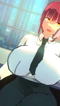 チェーンソーマン - マキマオフィスプレジャー - 3D変態アニメーション