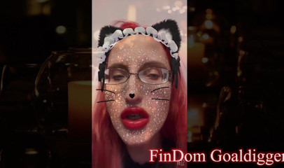FinDom Goaldigger: Cat shemale princess transformation