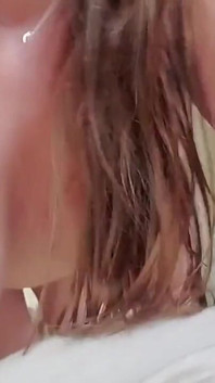 Dirty Talking with My Hubby While I Get Pounded From the Back I Got a Big Load of Cum Dumped in My Tight Little Pussy