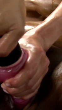 BBW ebony gets fisted from her lesbian friend