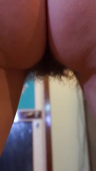 Hairy Blowjob and Then Cum Half on the Belly and Half Inside