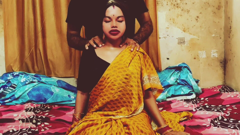 Priyanka_David: Mujer india caliente obtiene sexo después de masaje