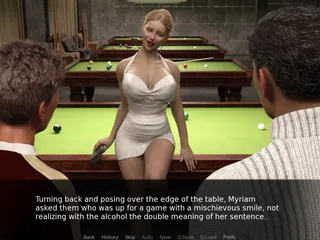 Porngame201: Project Myriam - Hot MILF Gets DP on Billiards Table #1 - 3D game,...
