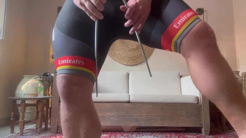 Jack stacked: Lycra Fetish Metal ohýbání s honěním mrdky