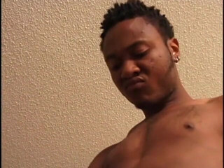 Gays Case: Black gay stud gets his tight ass banged and busts...