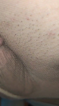 Very Big Cumshot in Layered Nude Pantyhoses