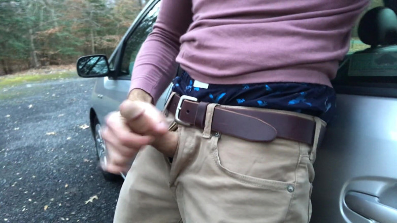 TJenner: Hot jerking in my car and parking lot, sagging, boxers...