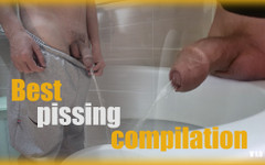 Pee & piss: Nejlepší kompilace chcaní mladého hubeného vysokoškolského chlapce Mikel v1.0