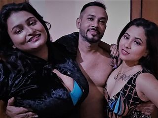 Tindi sex: Jeden chłopiec z dwoma dziewczynami, pełny bengalski audio, Tina, Suchorita...