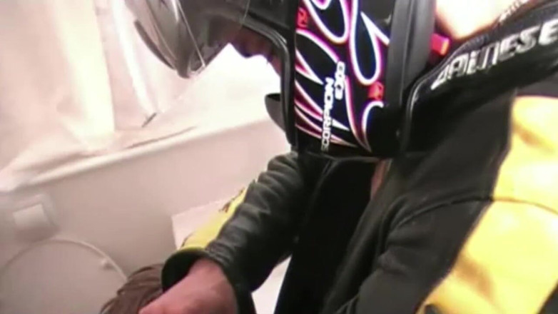 Gaybareback: Fucked by a motorbiker webcam eye