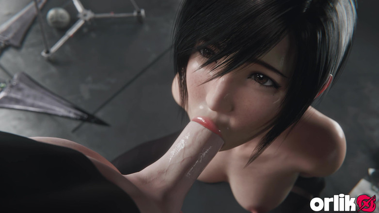 Orlikx: Yuffie ไฟนอล แฟนตาซี 7 บริการอมควยแก้ผ้าอย่างสมบูรณ์ - แอนิเมชั่น 3 มิติเปียกและเลอะเทอะ 4K
