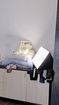 Sexy Latina Tries on and Cuts Clothes