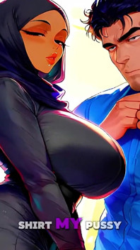 ヒジャブ姿のムスリムMILFのズル - Ai Animation JOI