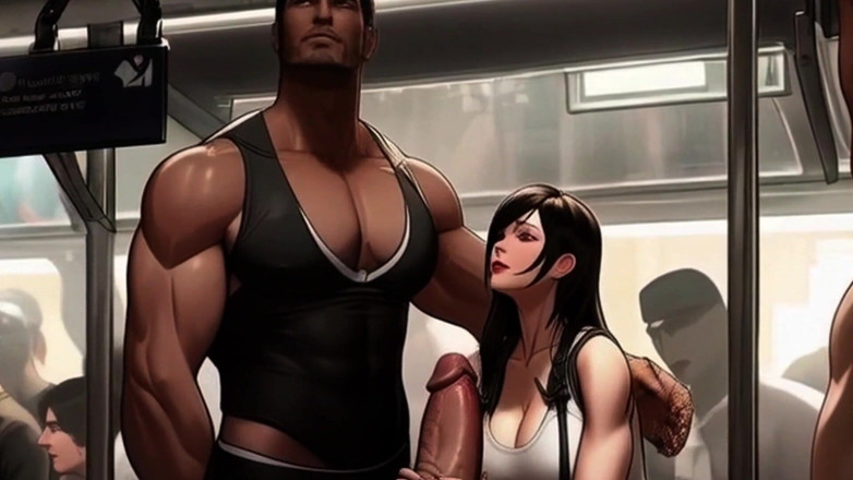 Spicy Toons: Tifa trende yeni bir penisle tanışıyor