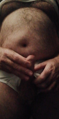 Stepdaddy Bear Wanking in My Tighty Whiteys