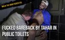 MALIK THE ARAB FUCKER XXL: Von Tahar in öffentlichen toiletten ohne gummi gefickt