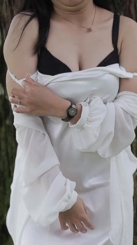 My First Public Video, Masturbate in My White Satin Dress