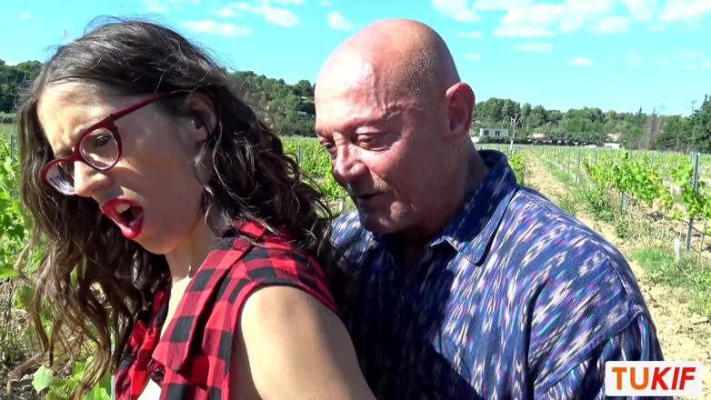 TuKif: French woman in glasses gets some old man cum on...