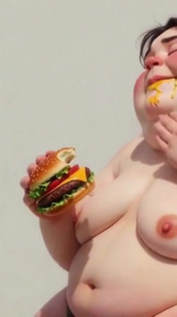 Intense Feeding Session - SSBBW Humiliates and Fattens Thin Girl