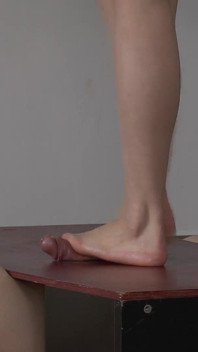 Dyanna Tramples His Slave Barefoot to Orgasm