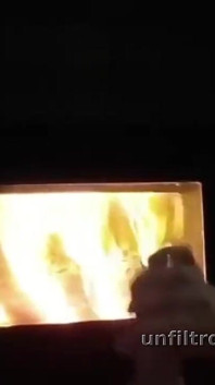 Moaning and Edging My Thick Cock with the Fire Going