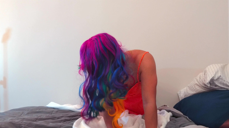 Sissy Bailey Wilde: Vibrator transsexual extrem de sexy futut și masturbare