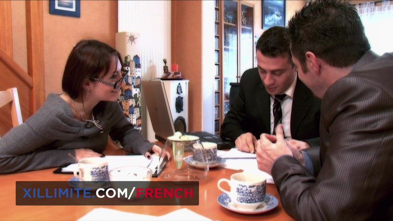 French girls at work: Anal tentation with French MILF Bettina Cox