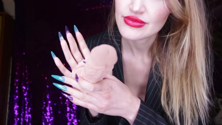 Lady Mesmeratrix Official: O brunetă sexy dă instrucțiuni de masturbare pe jucăria cu...
