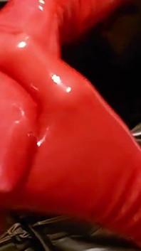 Today Is It Red / Red Latex Gloves