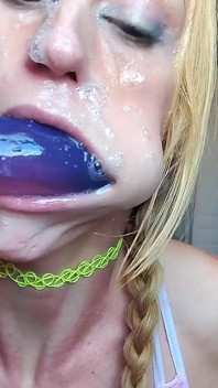 Vanessa Hastings Messy Spit Face Dildo Deepthroat