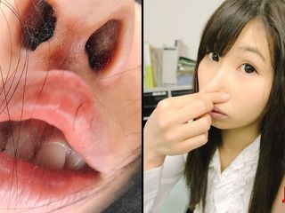 Japan Fetish Fusion: Fetichismo de olor en primer plano - señora de la oficina...